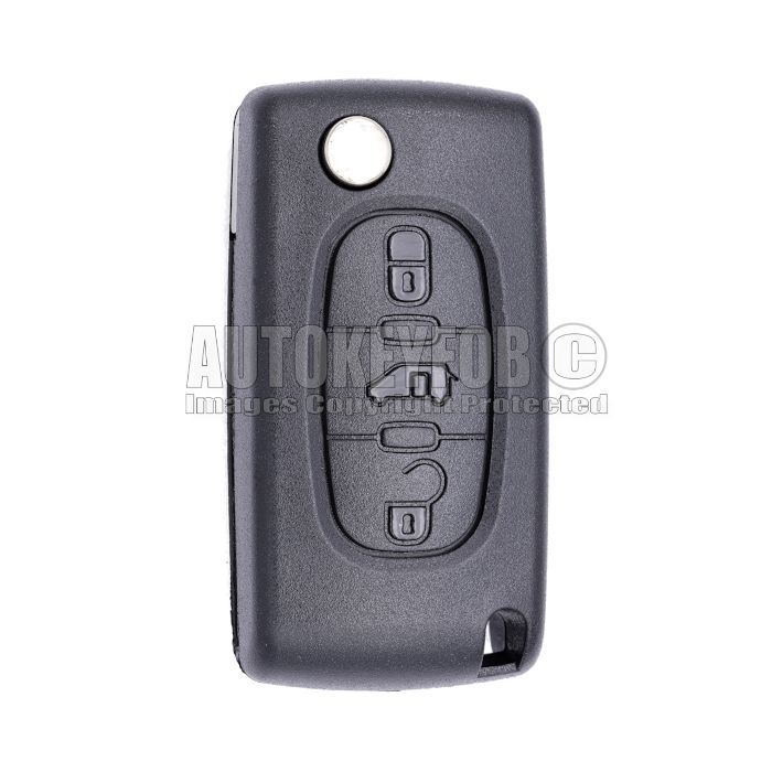 3 Button Remote Key Fob For Citroen Dispatch (REF 6490AC - 6490AE)