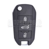 3 Button Remote Key Fob For Citroen C4 Cactus 2014 - 2016 PEU-R02