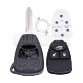 3 Button Remote Key Shell Case For Chrysler Jeep Dodge