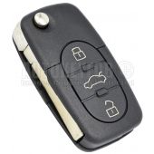 3 Button Remote Key Fob Case - Shell for Audi A8 A8Q TT TTS RS4 AUD09S