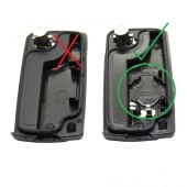 3 BUTTON FLIP KEY CASE-SHEL FOR PEUGEOT 207 308 EXPERT PEU09