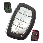4 BUTTON SMART REMOTE KEY FOB CASE FOR HYUNDAI i40 WITHOUT BLADE HYU10-N
