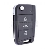 3 Button Remote Key Fob Case  - Shell For Volkswagen Polo Tiguan T-Roc VW11