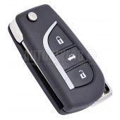 3 Button Remote Key Fob Case - Shell for Toyota Auris Corolla Avensis Verso TOY44