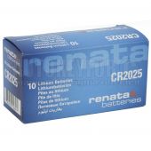 CR2025 RENATA COIN CELL BATTERIES - 10 PACK 
