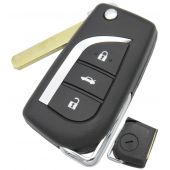 3 Button Remote Key Fob Case / Shell for Toyota (VA2 BLADE) TOY34